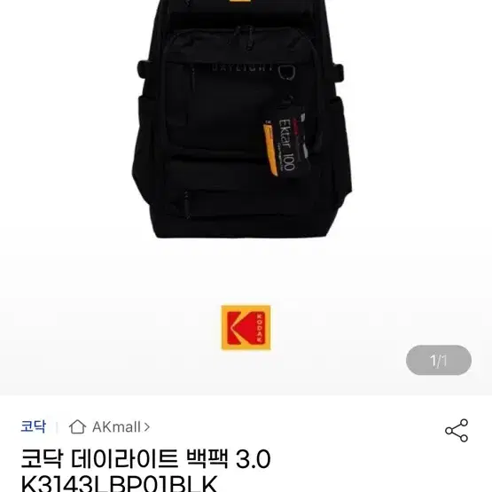 코닥 데이라이트 백팩 책가방