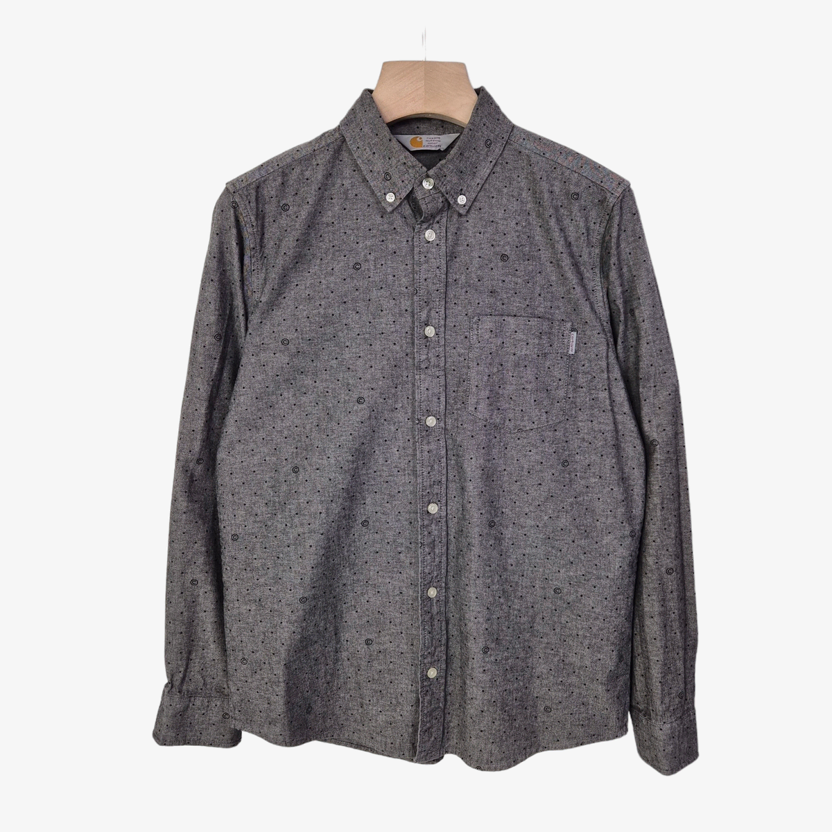 [95] Calhart Dark Gray Dot Pattern Shirt