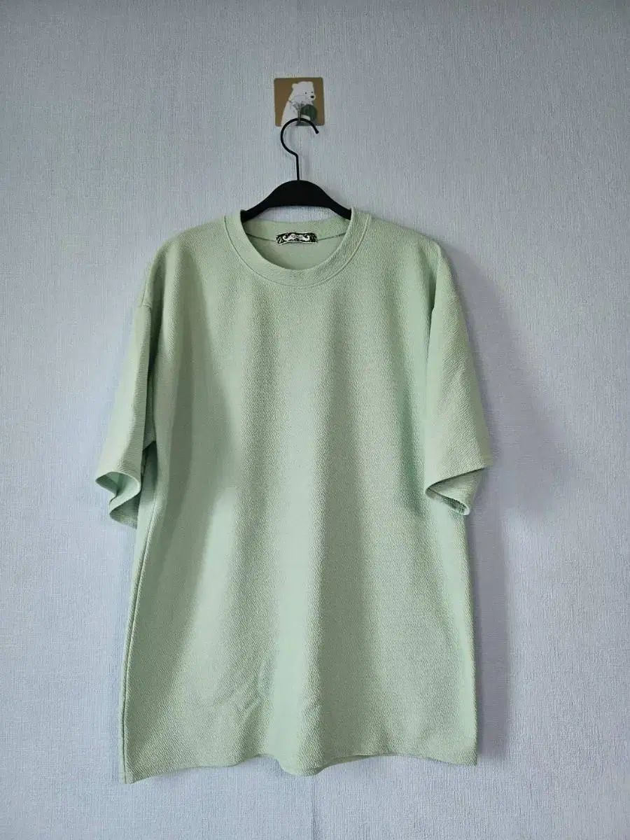 LYNN WOOD Plain Short-Sleeved T-Shirt Round Neck T-Shirt Green XL