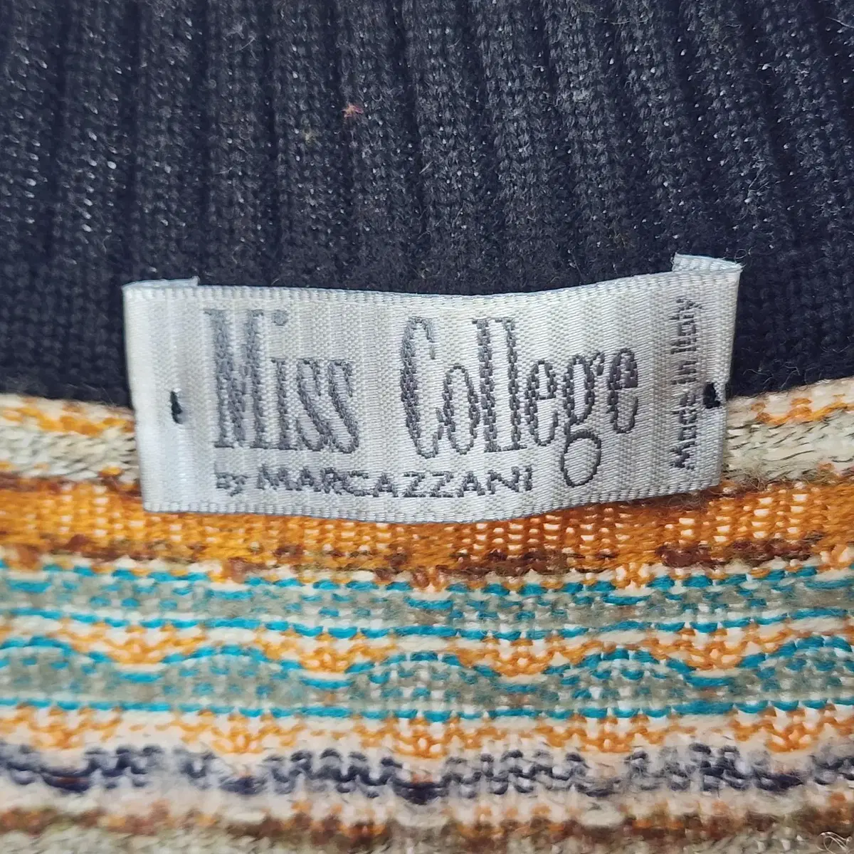 [M] Miss College by MARCAZZANI 패턴 니트 스웨터