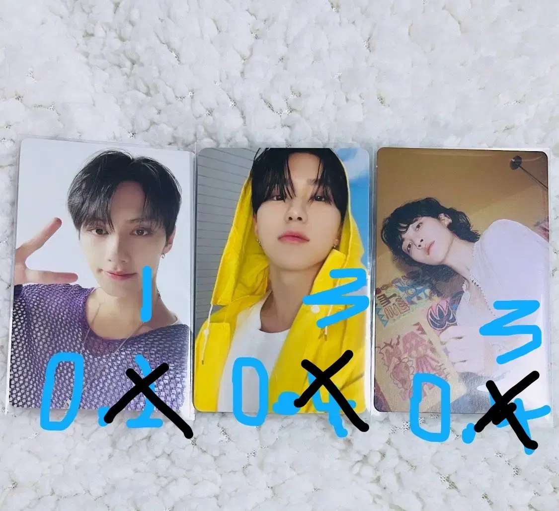 Seventeen Photocard/Mini Card (Jun, Hoshi, Jeonghan)