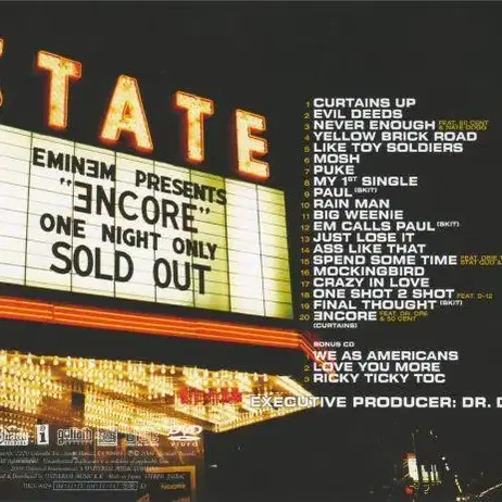 Eminem - Encore (CD + DVD) 일본반 2004 민트급