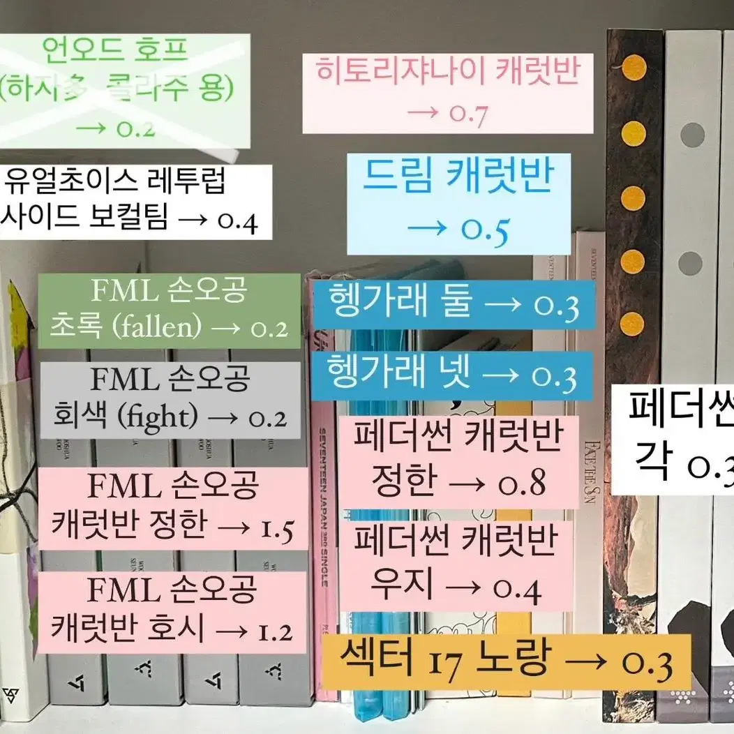 세븐틴 포카 인형 앨범 시그 양도 판매