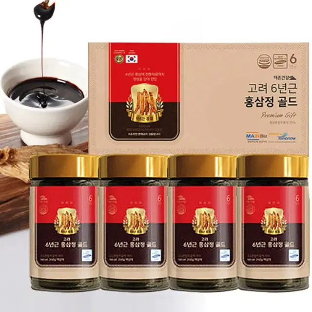 6년근 홍삼정 GOLD  240g x 4병 1box