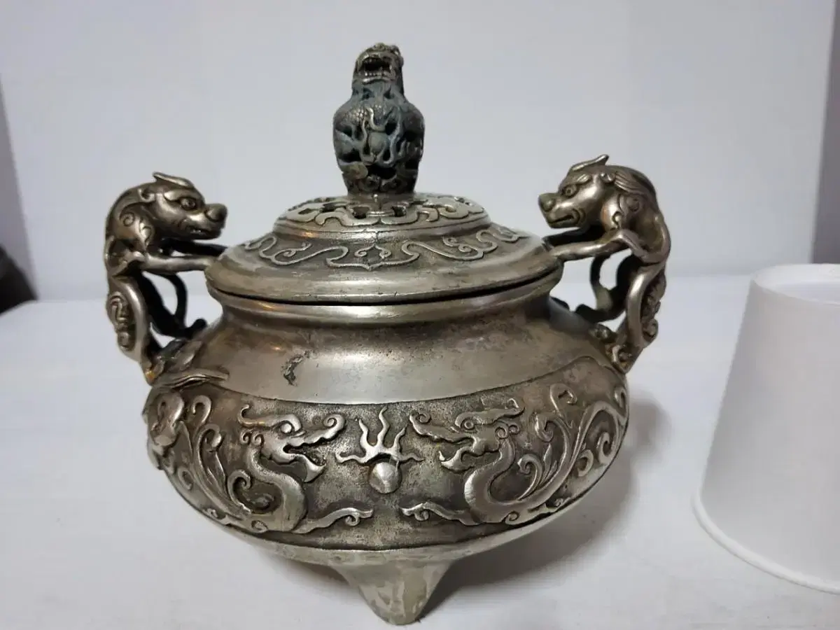 Bronze Twin Bishumun Censer