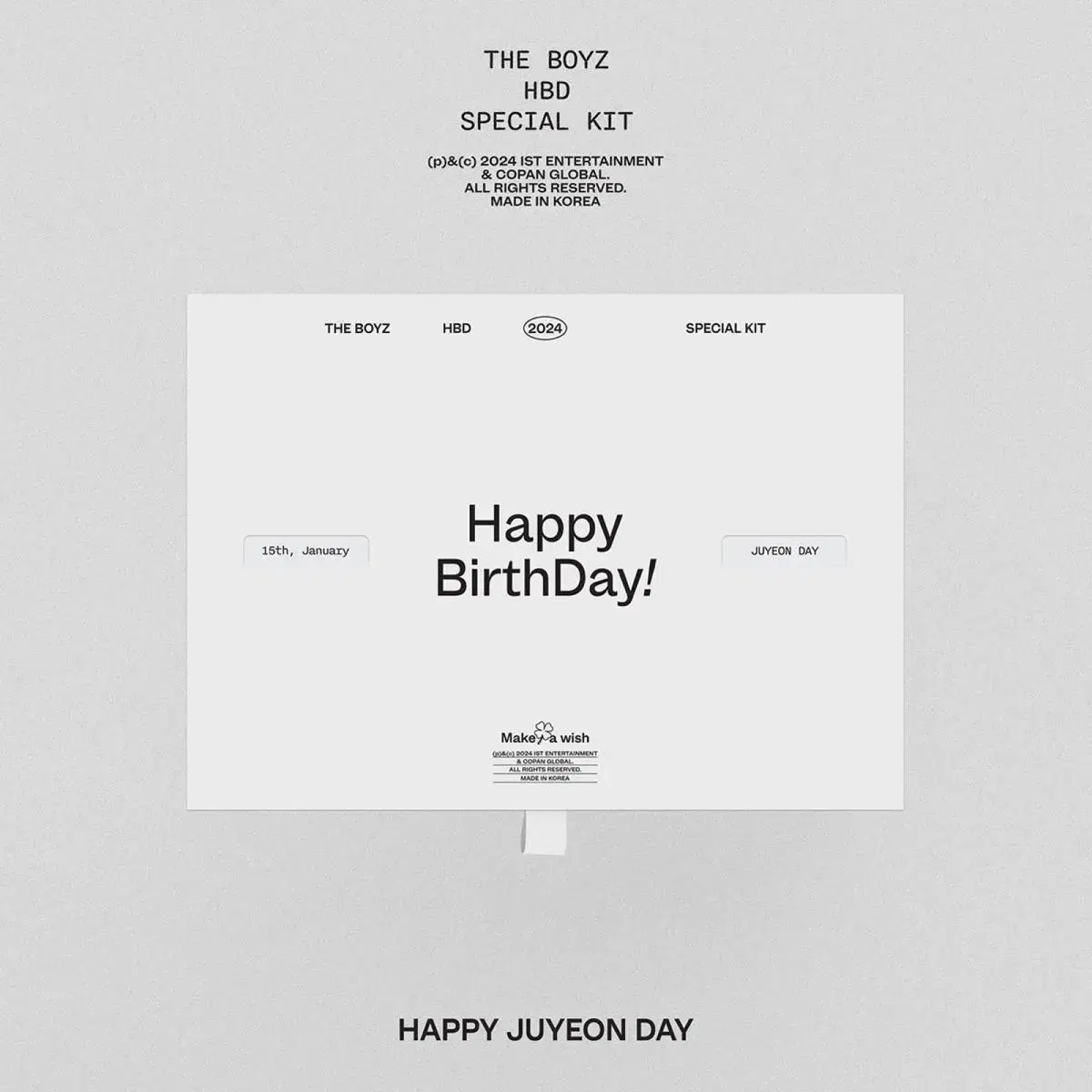 The Boyz juyeon birthday kit WTS