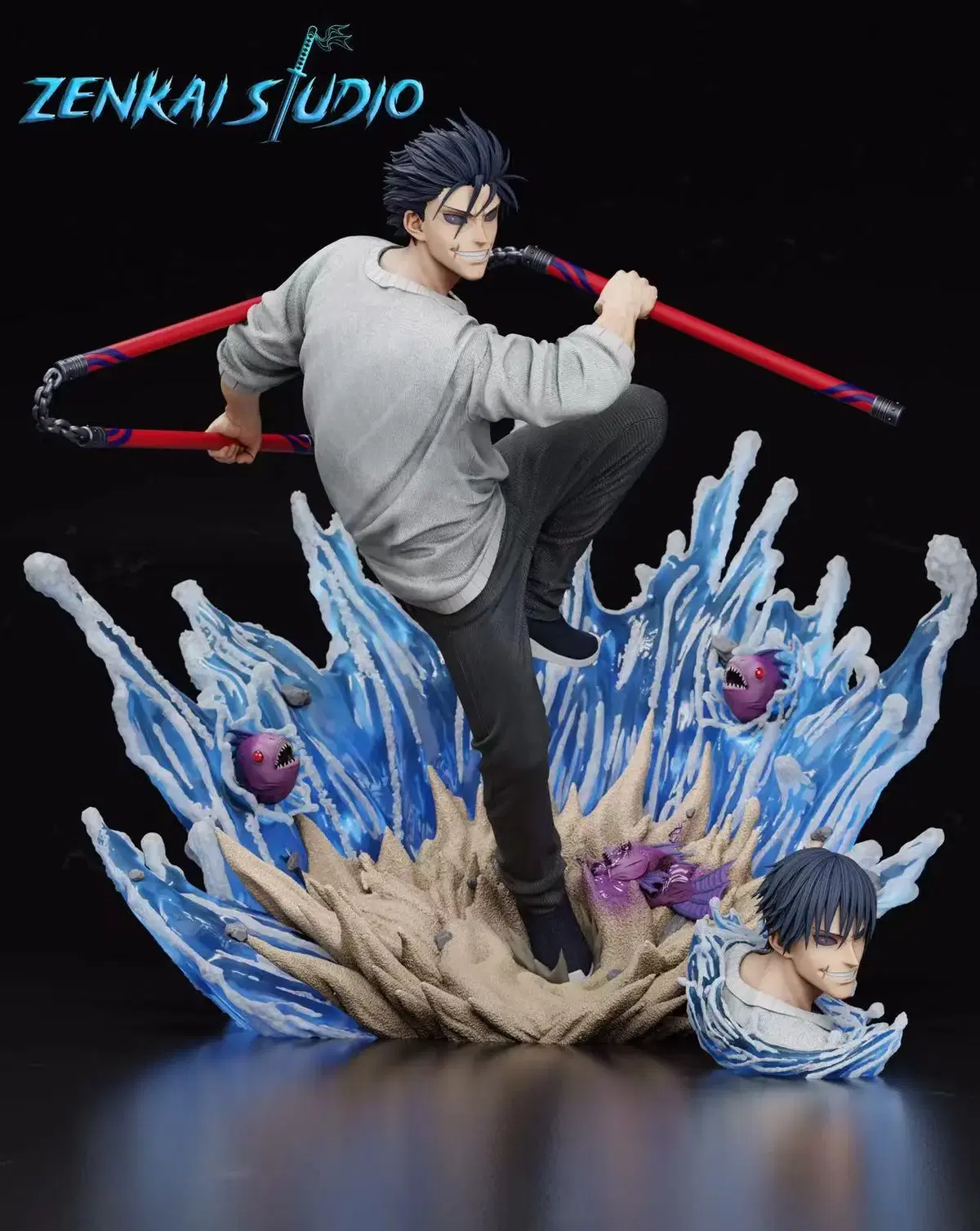 Zenkai Fushiguro Touji Zuu Spinning Resin Statue