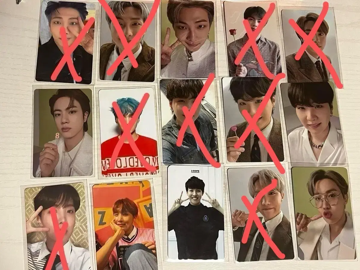 Bangtan photocard jin rm Jun Nam j-hope Hoseok Yoon suga bts Photocard Yang Wts.