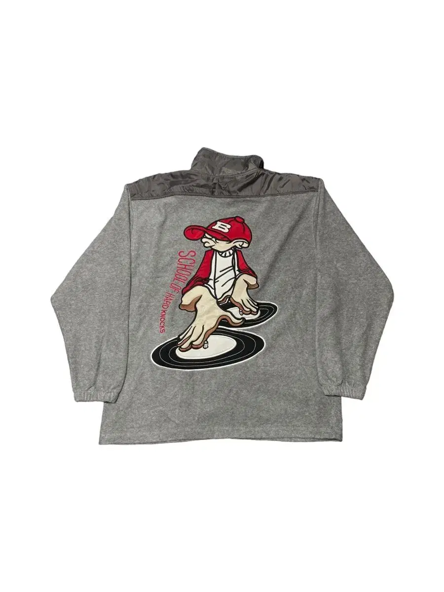 Street Embroidery Gray Fleece XL