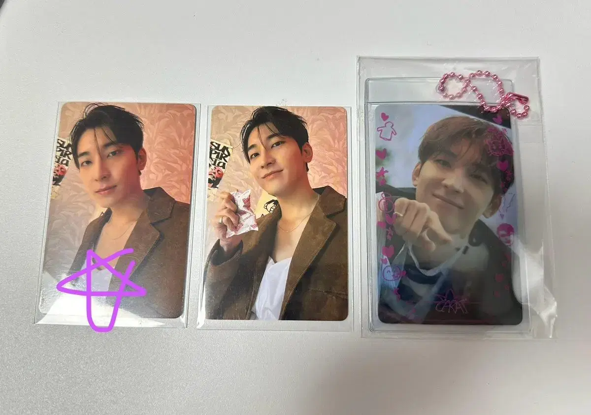 dikon wonwoo photocard photocard holder poka