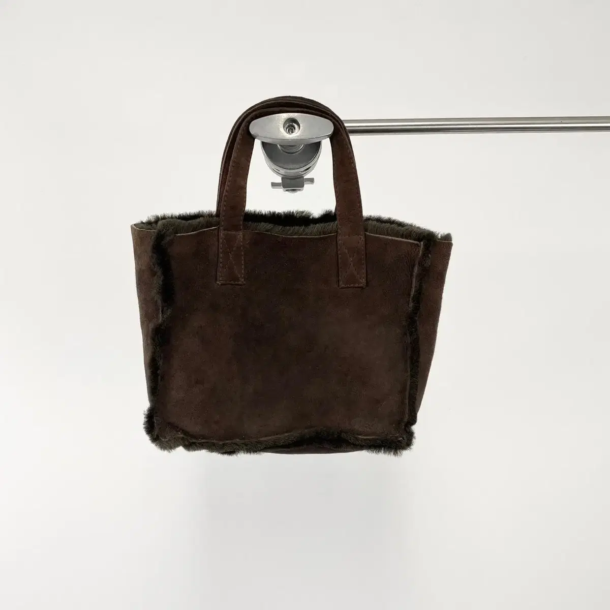 Vintage Neutral Leather Reversible Tote