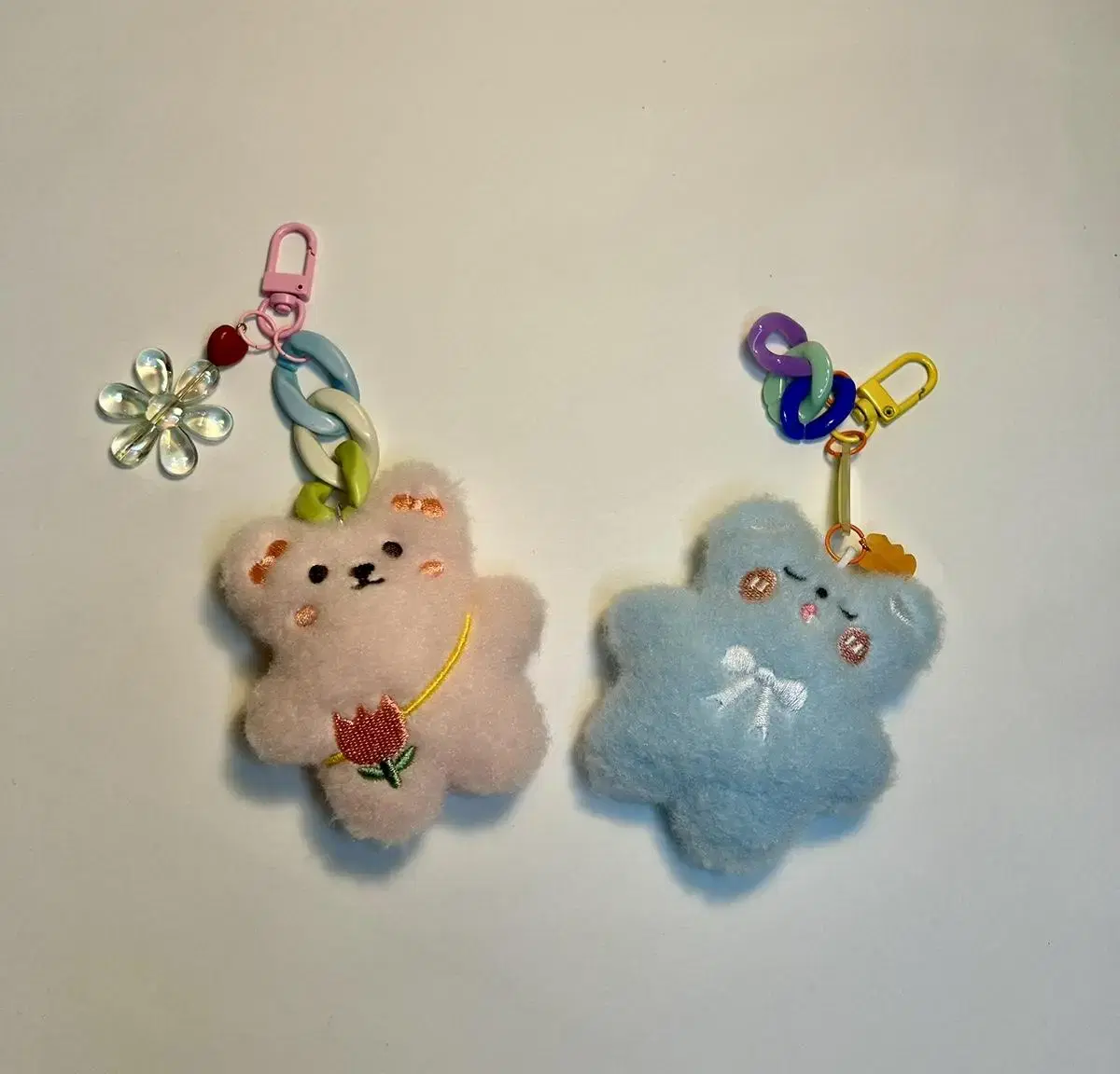 Sells fluffy doll keyring 