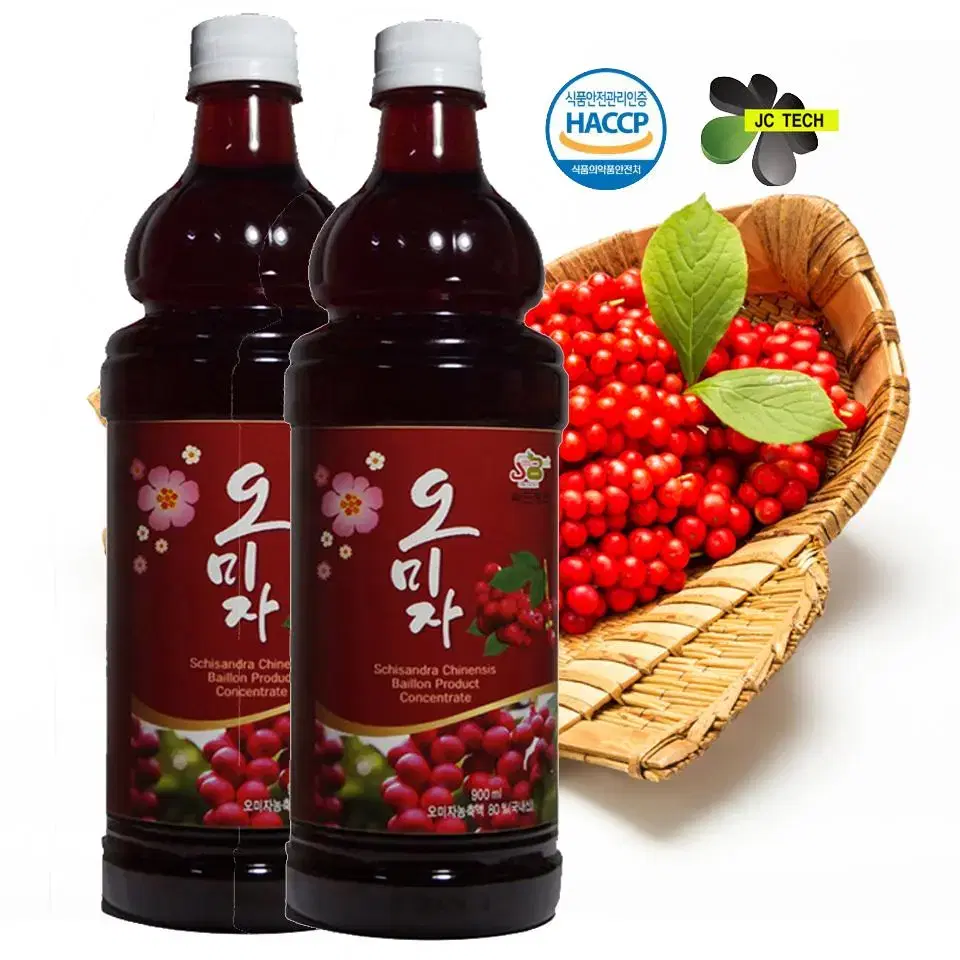 국내산 오미자 900ml X 2병