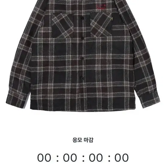 아이앱스튜디오 IAB CHECK SHIRT JACKET GRAY/RED