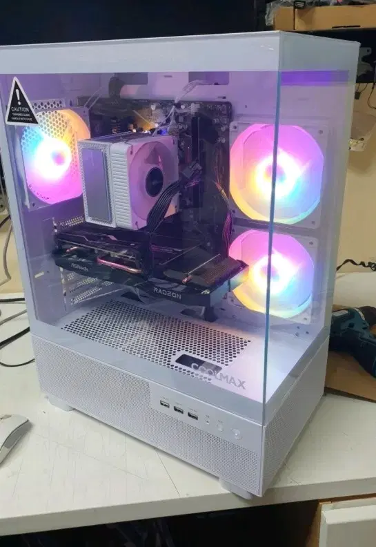 배그 프래임3배 라이젠 7500F 그래픽 RX 7600 8G 컴퓨터