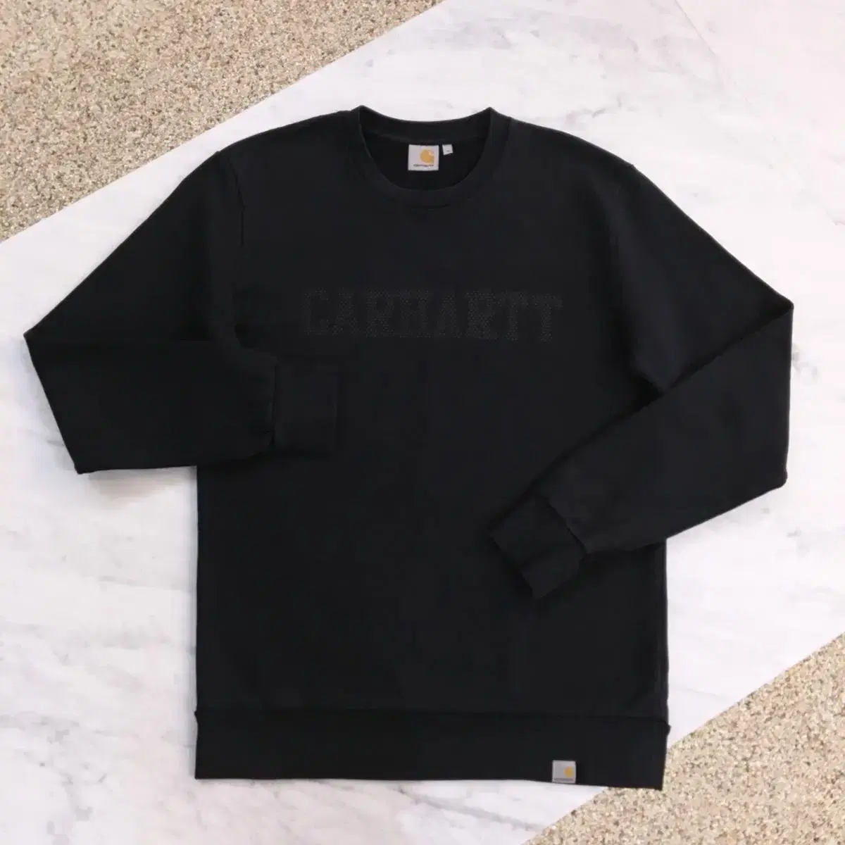 Carhartt 칼하트 블랙 프린팅 맨투맨 / 남자 105 사이즈