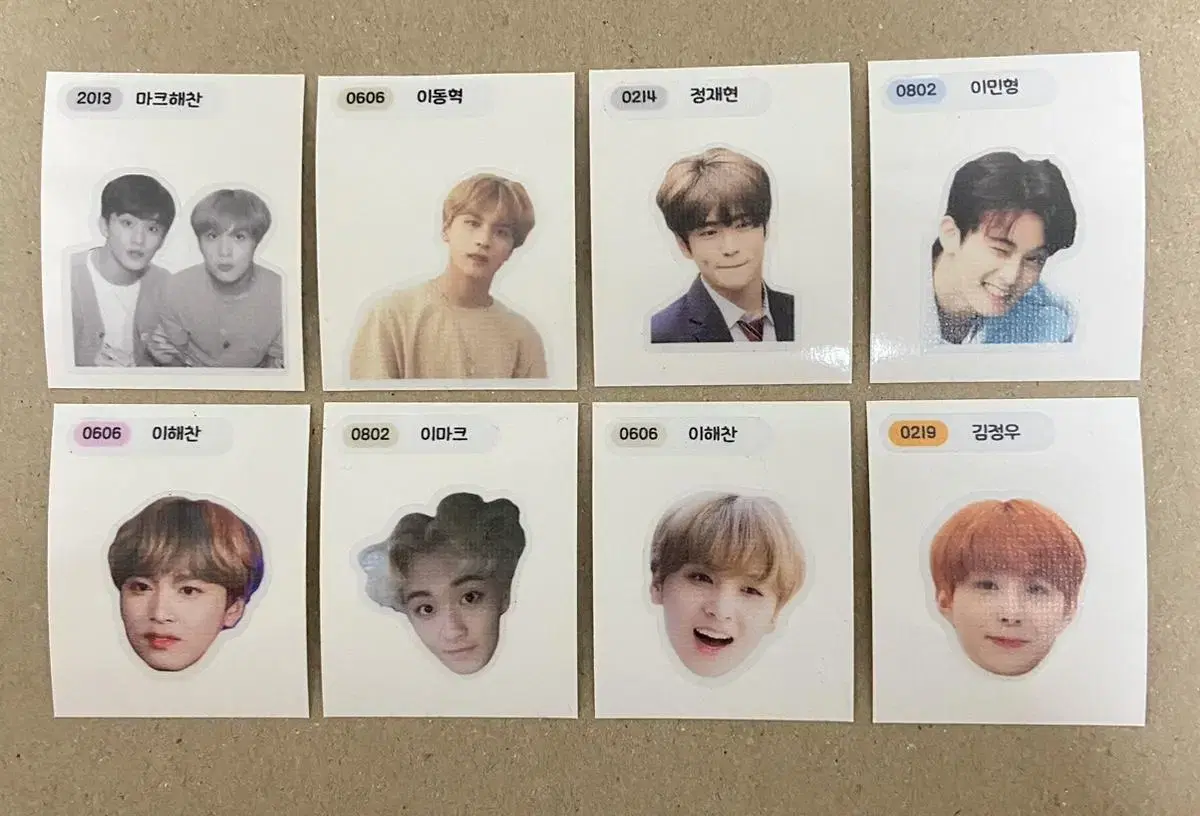 nct haechan mark jaehyun jungwoo 띠부씰 sell !