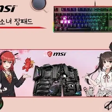 amd msi 미소녀 장패드 구합니다