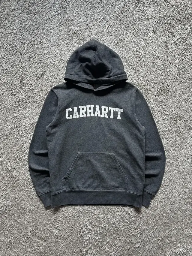 [S] 칼하트 윕 CARHARTT WIP 컬리지 아치로고 후드티 차콜