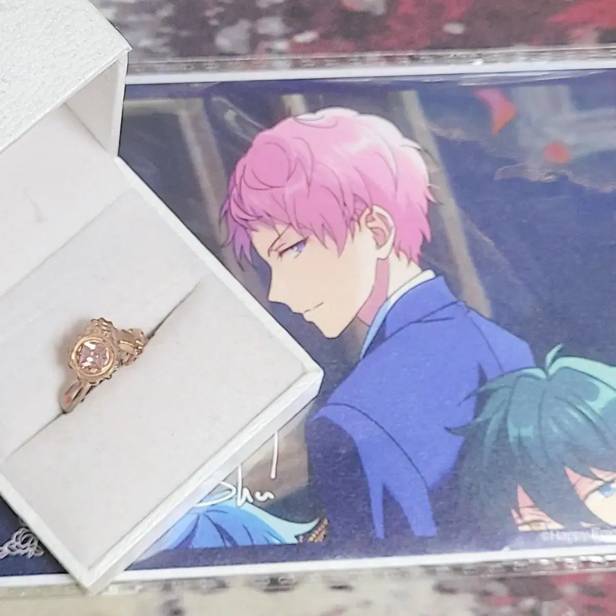 Itsukishu Zhongstar 5th Anniversary Illustrated Ring (Rose Gold)