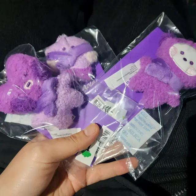 bt21 퍼플 purple of Wish Edition 미니니 인형 키링