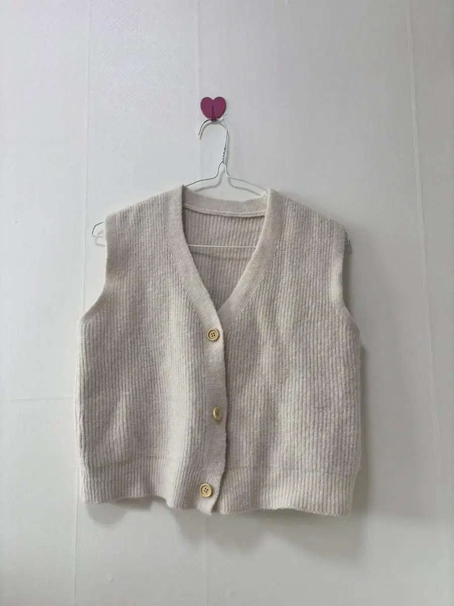 Ivory knit vest