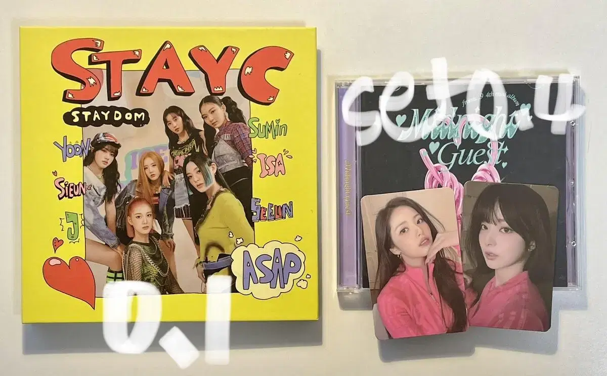 Stayc, fromis 9 unsealed album wts.