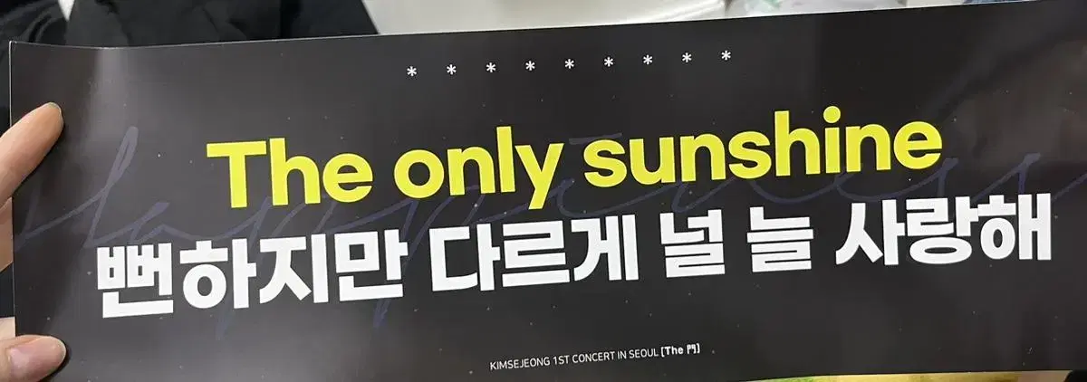 Kim Sejeong concert slogan