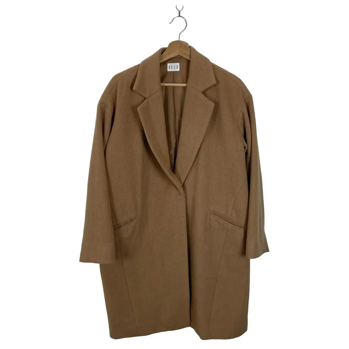 Elle Camel Overcoat Single Coat