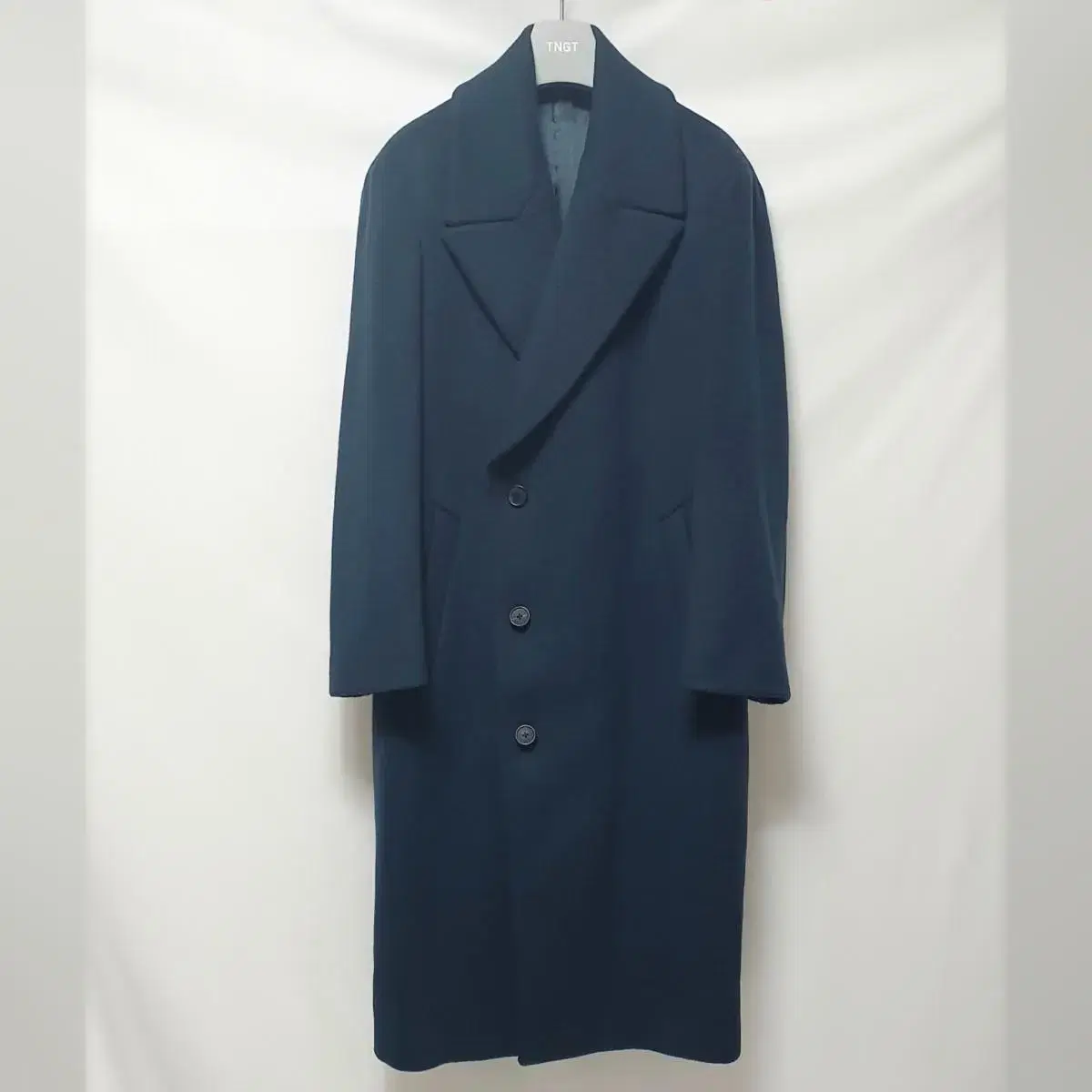 [New]TNGT Wool Cashmere Blend Big Lapel Long Coat 95