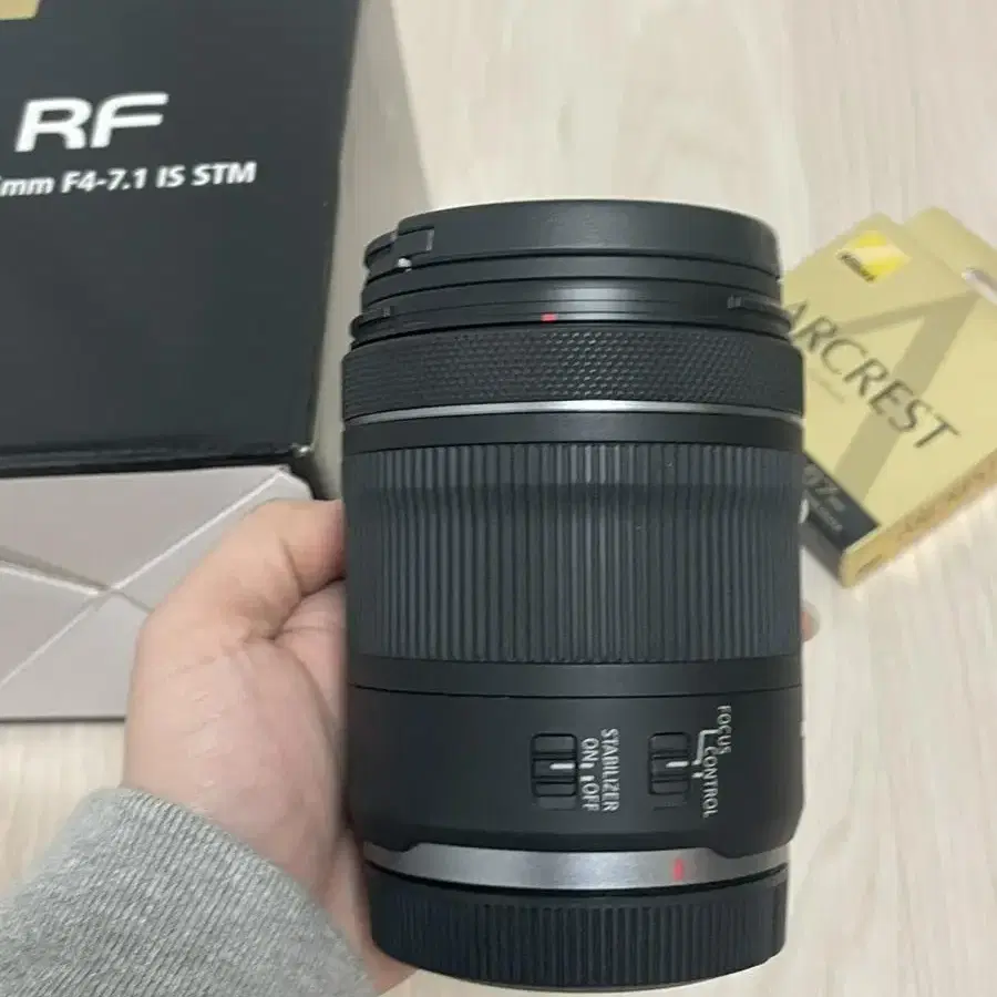 캐논 rf24-105mm f4-7.1 IS STM (필터포함)