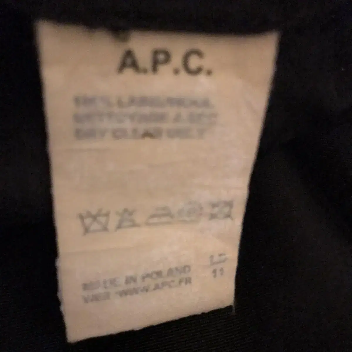 [27 size M] 아페쎄 APC 100%울(wool)슬렉스