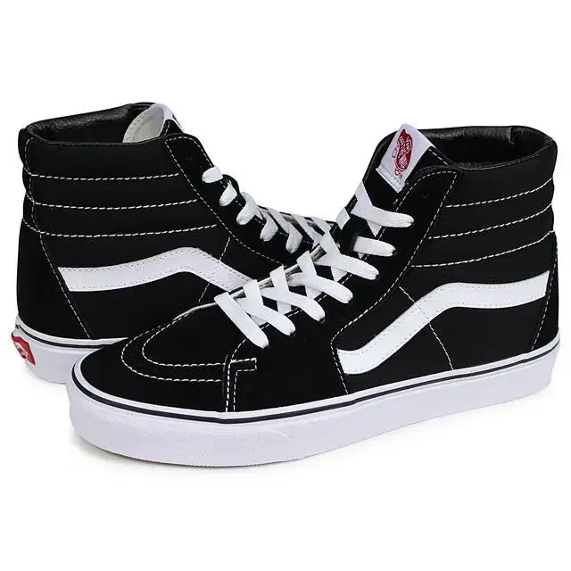 Vans SK8-HI Black Classic Skate High Sneakers Shoes