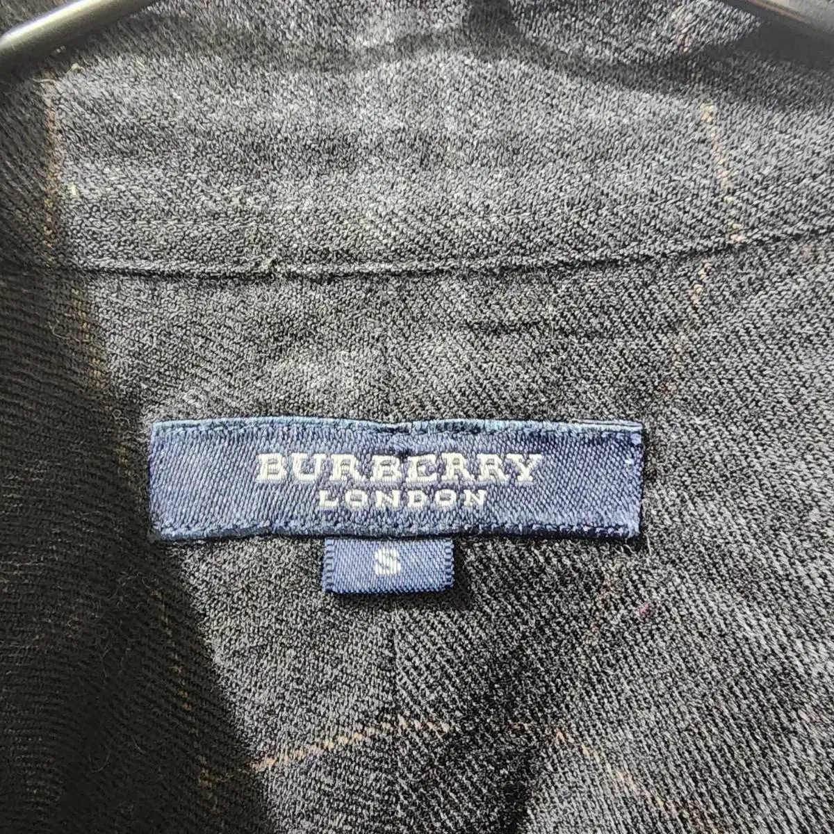 버버리 Burberry 체크 셔츠 블랙