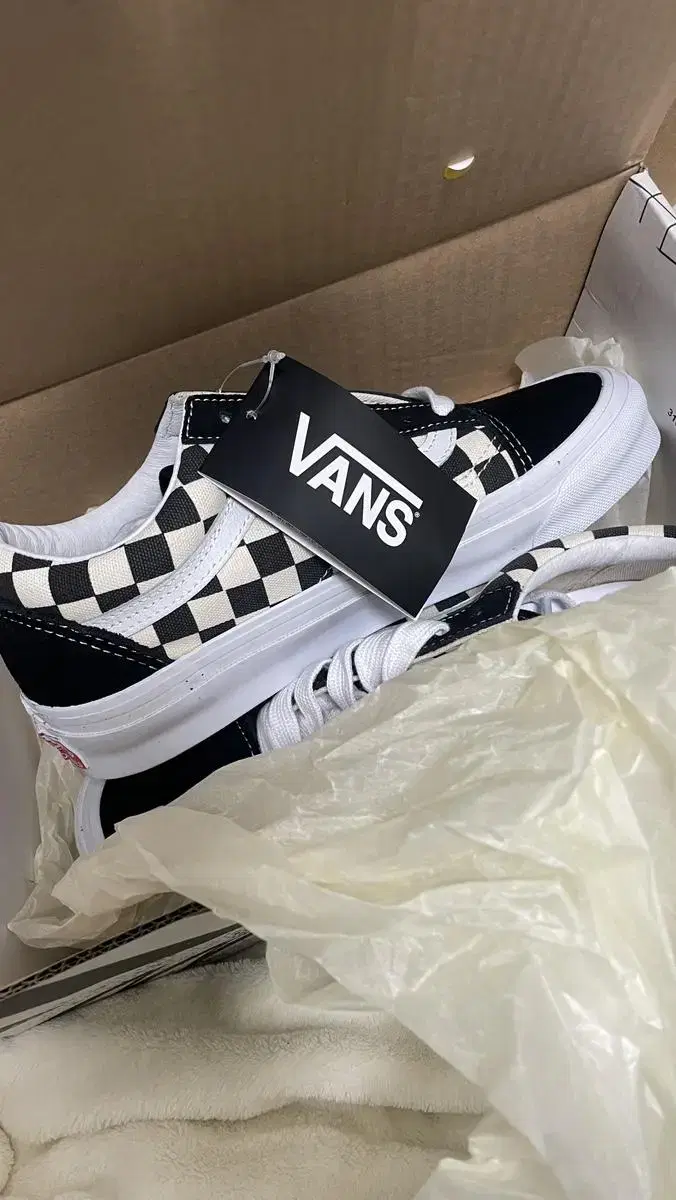 VANS 반스 OG 올드스쿨 볼트 블랙/화이트 클래식 체커보드