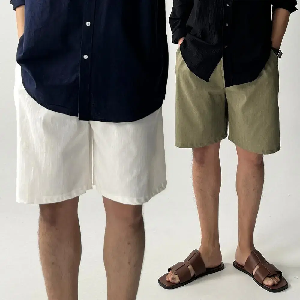 Men's Fridge Linen Shorts White Shorts