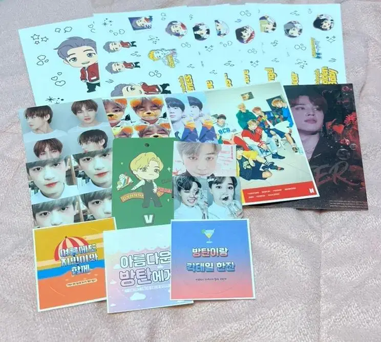 BTS bangtan official goods unofficial goods postcard sticker photocard bulk WTS