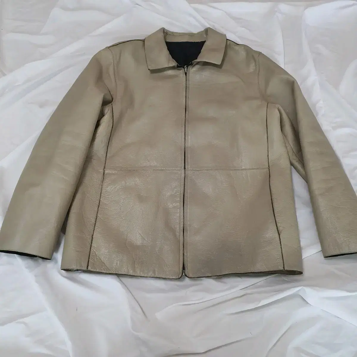 Giorgio Zia Beige cowhide jacket