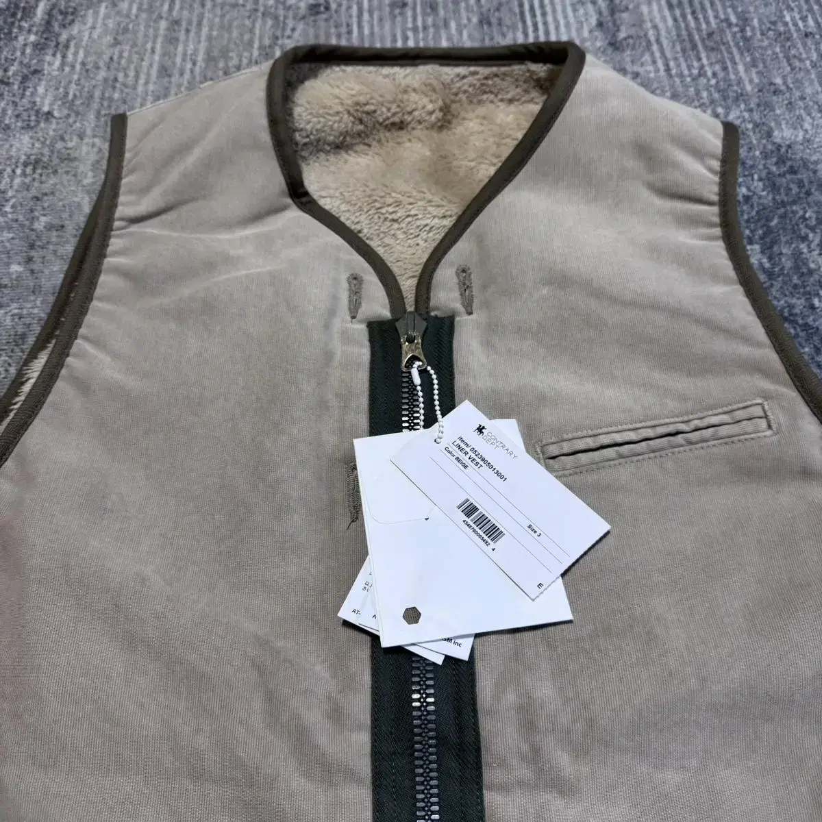 VISVIM 22AW C/D LINER VEST