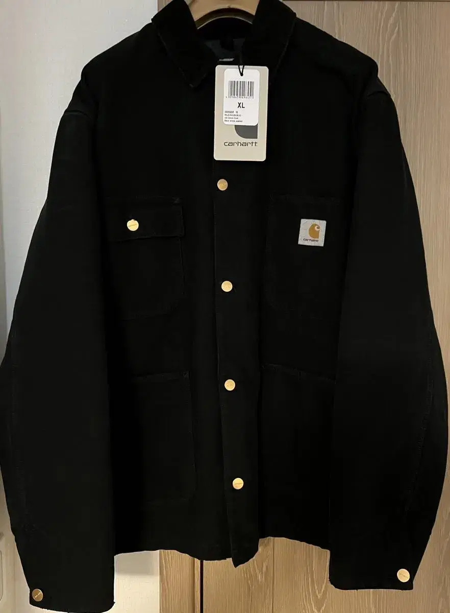 [XL] Calhart WIP OG Chore Coat in Black Stonewashed Canvas