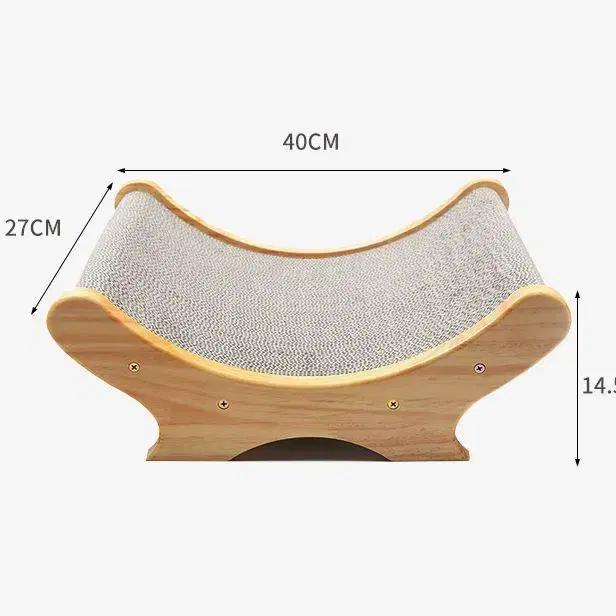 고양이 스크래쳐 원목 U자형