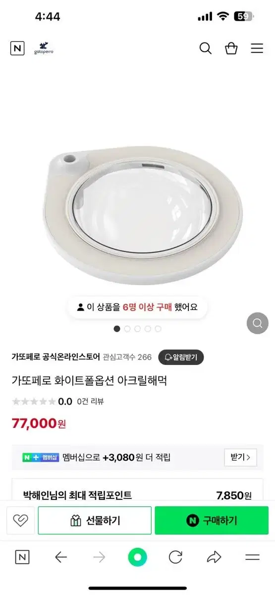 가또페로 투명해먹