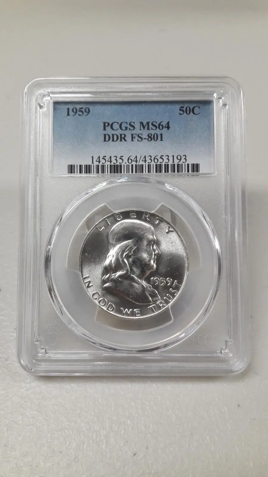 1959년 미국 하프달러 PCGS MS 64 DDR FS-801 은화