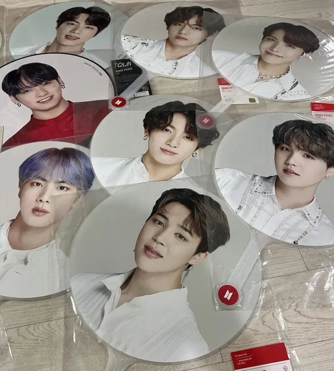 Bangtan Rubsell Mapsole ImagePickets, Magic Shop Flags in Bulk