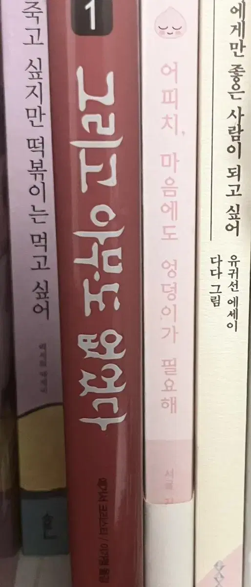 중고책 그리고 아무도 없었다 죽고싶지만 떡볶이는 먹고싶어 등등