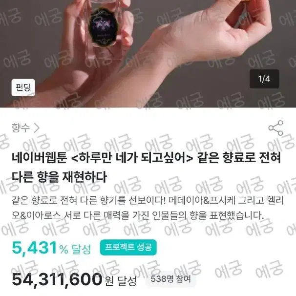 하네되 하루만네가되고싶어 향수 메데이아 프시케