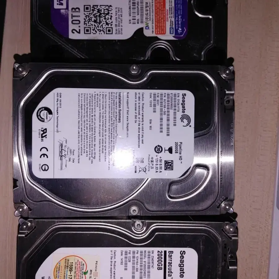 2tb HDD 노배드제품입니다랜덤발송