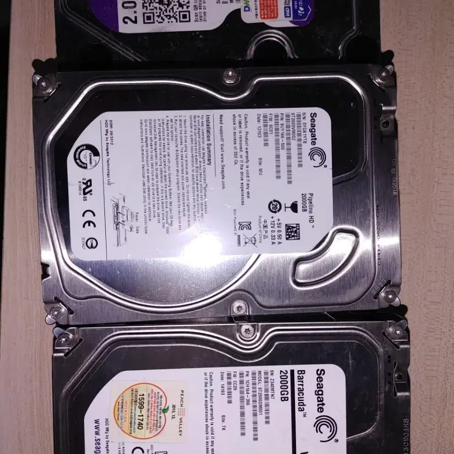 2tb HDD 노배드제품입니다랜덤발송