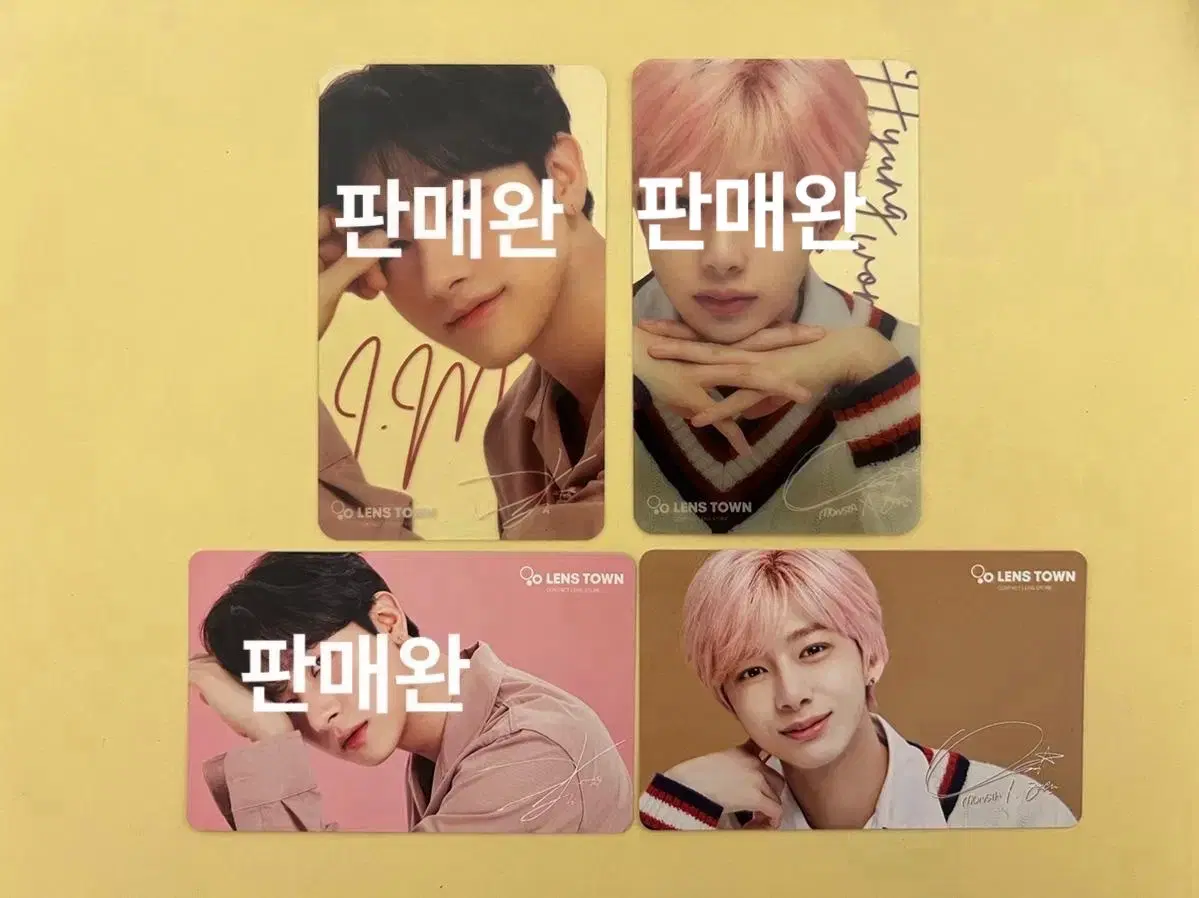 Monsta X LensTown hyungwon Changkyun Photocard