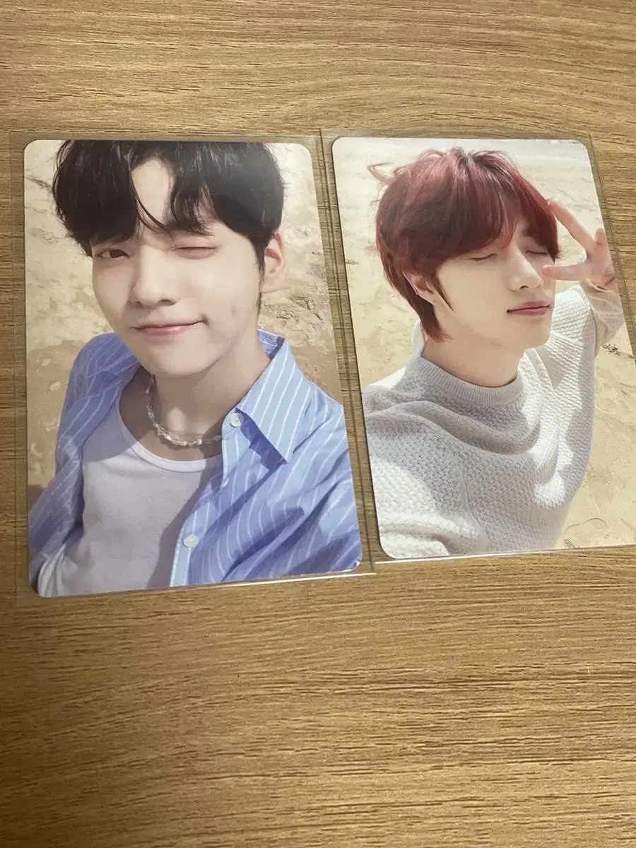 TXT Midsummer soobin beomgyu I'm transferring my SkyBlue photo card.